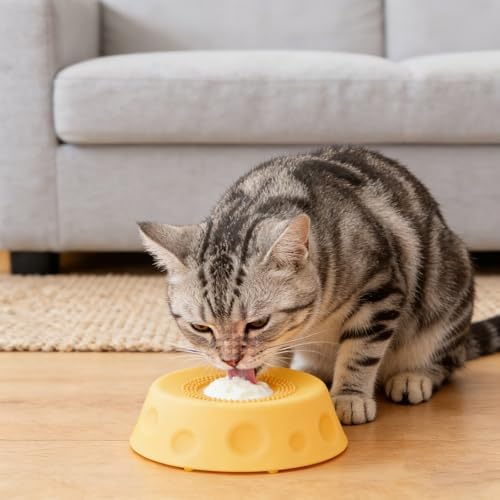 Dog Lick Bowl with Ball,Lick Ball Bowl for Dogs,Dog Licking Bowl with Rolling Ball,Slow Feeder Ball Bowl to Slow Pet Eating,Rolling Ball Dog Bowl Give Pet More Time to Enjoy Eating. (Gray-2pcs)