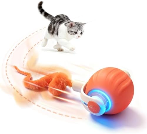 Interactive Cat Toys for Indoor Cats,Automatic Moving Kitten Toys,Cat Balls