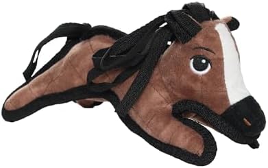 TUFFY® : 2 Pack Pony Dog Toy: Ultra Durable Plush Toy with Multiple Layers & Reinforced Seams, Washable and Floats, Original Construction