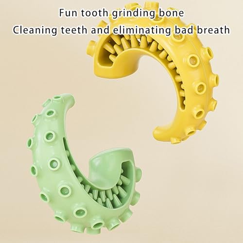 Interactive Knot Design Tentacle Dog Toy with Treat Dispensing Holes for Chewing Teeth Care Rubber Slow Feeding Entertainment Slow Feeder Dog Toy with Treat Dispenser