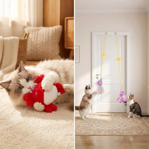 20 Pcs Cat Wrestling Glove Toy, Interactive Cat Toys for Indoor Cats