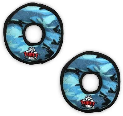 TUFFY® : 2 Pack Ring Dog Toy: Ultra Durable Plush Toy with Multiple Layers & Reinforced Seams, Washable and Floats, Original Construction