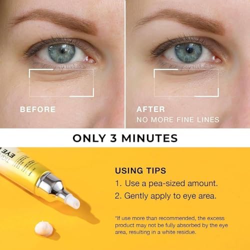 Instant Under-Eye-bag Tightening Cream: Temporary Eye Bags Tightener and Remover for Men & Women 50+ - Rapid Eye Puffiness Reducer, Wrinkle Smoothing & Lifting, Firming Treatment Cream,15ml