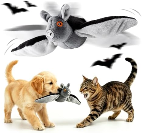 Flying Bat for Dogs, Interactive Flap Wing Bat, Realistic Bat Flight