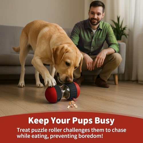Interactive Dog Treat Puzzle Toys Food Dispensing Enrichment