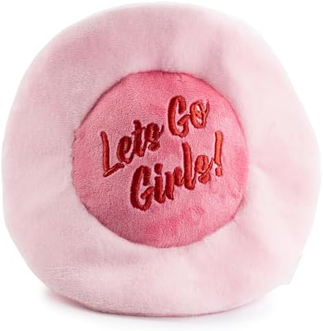 Haute Diggity Dog Cowgirl Hat Plush Dog Toy, Western Stuffed Chew Toy