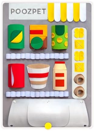 Vending Machine Snuffle Mat, Interactive Dog Enrichment Toy with 7 Treat-Dispensing Components