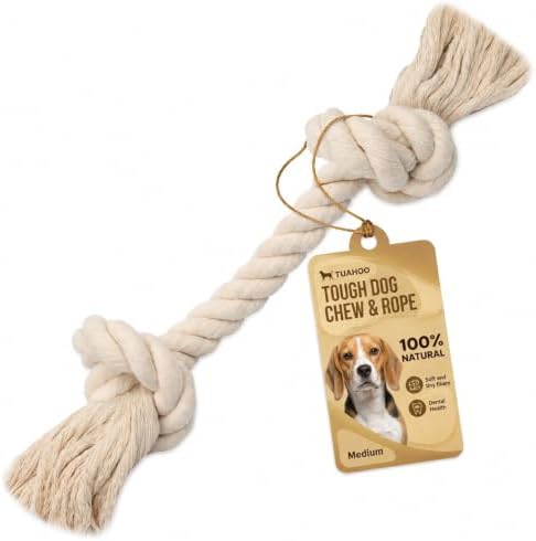 100% Natural Cotton Dog Rope Toy, Medium - 16.5"