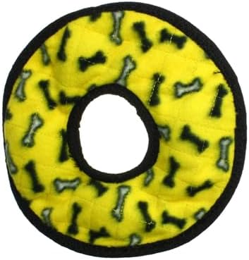 TUFFY® : No Stuff Ring Dog Toy: Ultra Durable Plush Toy with Multiple Layers & Reinforced Seams, Washable and Floats, Original Construction