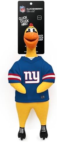 Littlearth NFL Team Rubber Chicken Pet Toy - Officially Licensed Teams