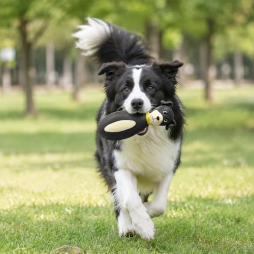 Mikivery Dog Chew Toys Tough Squeaky Latex Toy, for Aggressive Chewers