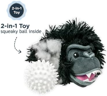 Tall Tails 2-in-1 Fetch Ball Dog Toy, Gorilla