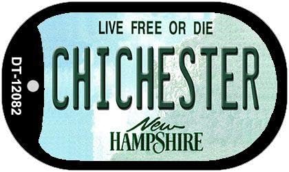 Smart Blonde Chichester New Hampshire State Novelty Metal Dog Tag Necklace DT-12082