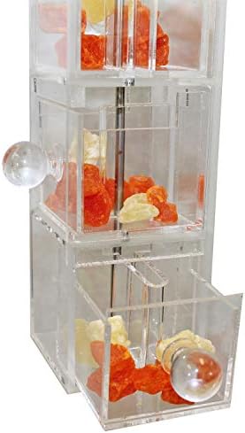 Doors & Drawers - Durable Interactive Treat Forage Box Cage Accessory Toy - for Sugar Gliders, Rats, Chinchillas, Ferrets, Parrots, Hamsters, Squirrels, Hedgehogs, Guinea Pigs & Other Small Pets