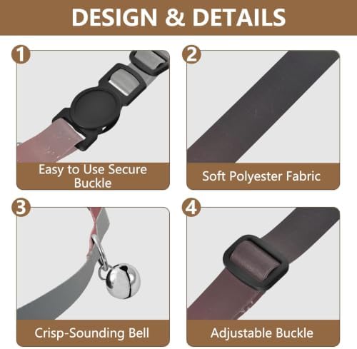 Pink and Black Gradient Ombre Easy to Clean Puppy Collar 2 Pack Collar for Puppy