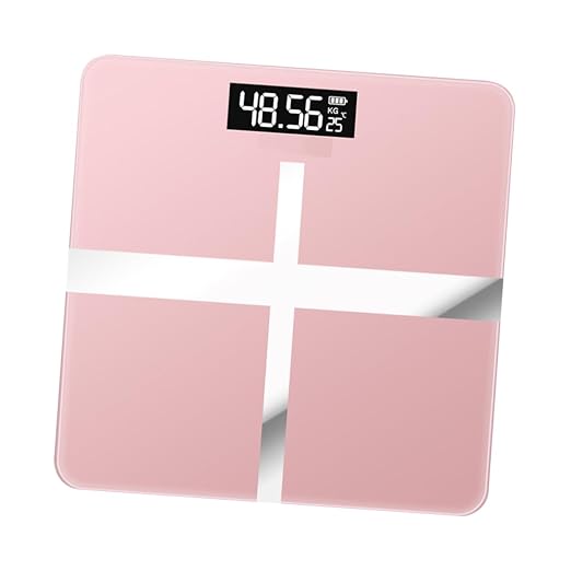 Healeved Rechargeable Battery Digital Scale for Body Weight Led Display Home Fitness Scale
