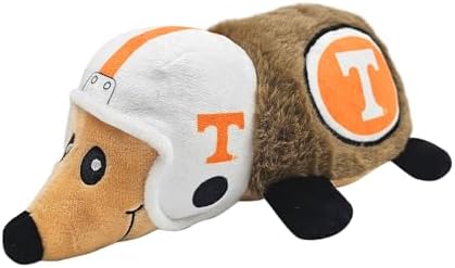 NCAA Tennessee Volunteers Plush Hedgehog Toy for Dogs & Cats, Cool Soft Pet Toy for Fun and Interactive Play, Dog Chew Toy with Squeaker, Licensed Hot Pet Toy