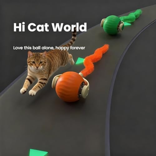 Interactive Cat Toys for Indoor Cats,Automatic Moving Kitten Toys,Cat Balls