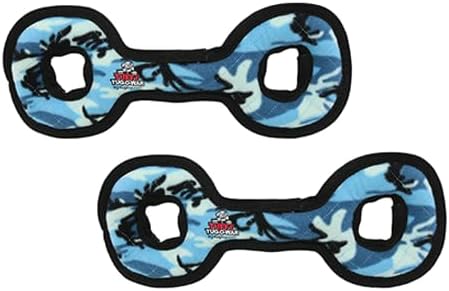 TUFFY® : 2 Pack TugOWar Dog Toy: Ultra Durable Plush Toy with Multiple Layers & Reinforced Seams, Washable and Floats, Original Construction