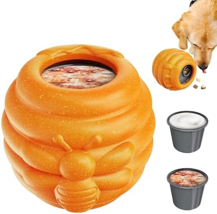 Dog Enrichment Toy for Aggressive Chewers for Boredom, Orange