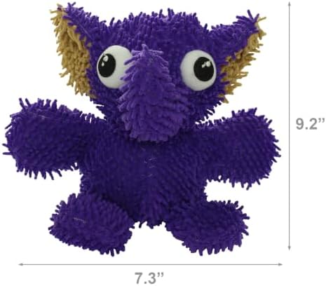 MIGHTY Tuffy Microfiber Medium Ball Elephant Dog Toy