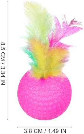 POPETPOP 24 Pcs Interactive Cat Toys Balls, Indoor Cat Balls