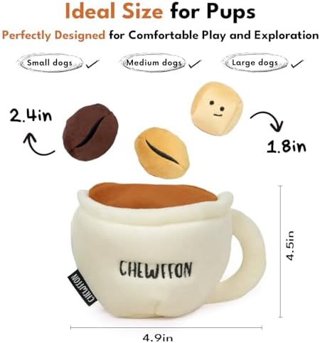 CHEWFFON Burrow Puzzle Dog Toy, Interactive Hide and Seek for Fun