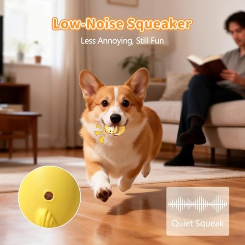 SCHITEC Squeaky Puppy Toys, Interactive Animal Dog Toy Pack, Cute Latex Rubber Squeak Pet Balls for Puppies Mini Small Breed Dogs