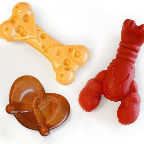 Nylabone Power Chew Toy Bundle, Dog Toys for Aggressive Chewers, 3 Pack