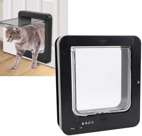 LICAEVEY Smart Cat Door Automatic Sensing with Collar Activated Pet Door