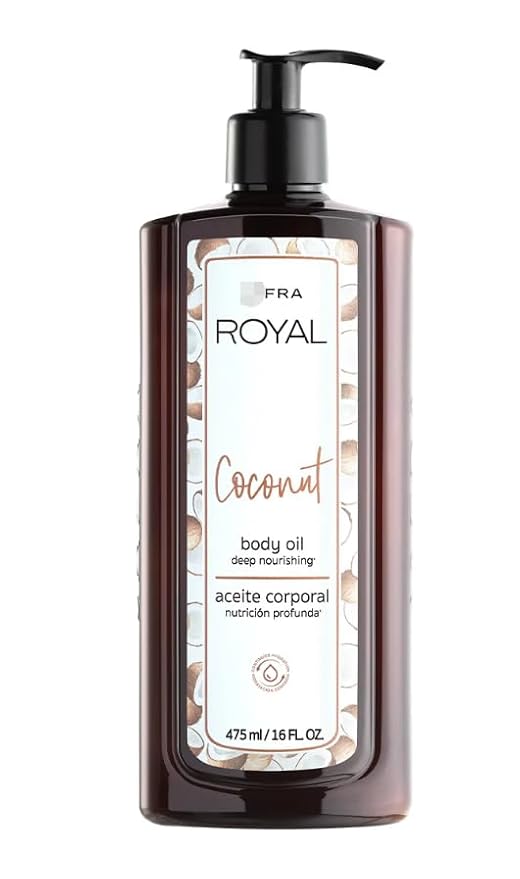 Royal Coconut Body Oil Large Size 16 fl. oz (Coconut Oil)