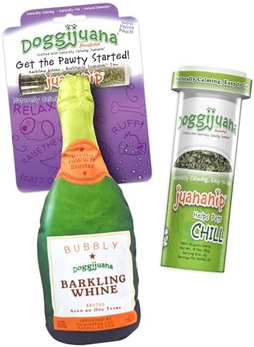 Doggijuana Barkling Whine Bundle | Refillable Plush Toy + Juananip