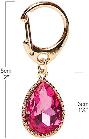 Blueberry Pet Pretty Accessory Set of Floral Collar Slide Hair Clip and Pedant for Dogs & Cats, Flower Decor and Pink Waterdrop Pendant