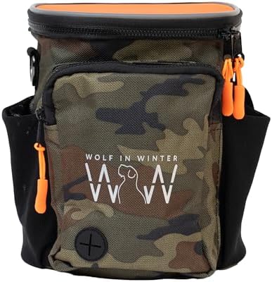 Quickdraw XL Dog Training Treat Pouch, Orange/Camo