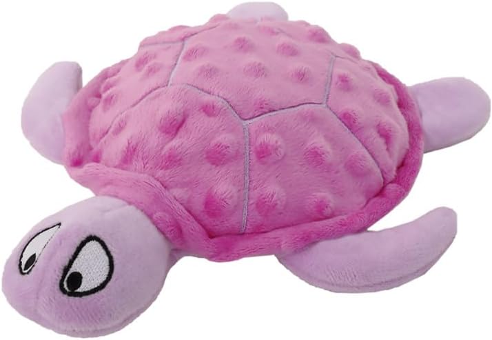 Plush Turtle Dog Toy with Squeaker for Small Dogs and Puppies