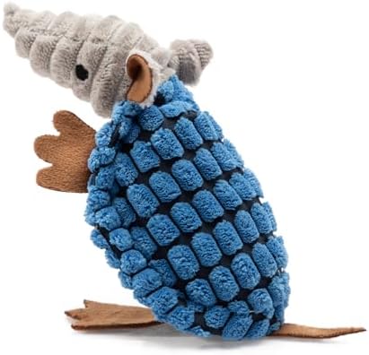 Hollypet Armadillo Squeaky Puppy Dog Toys for Small Medium Dogs, 6"