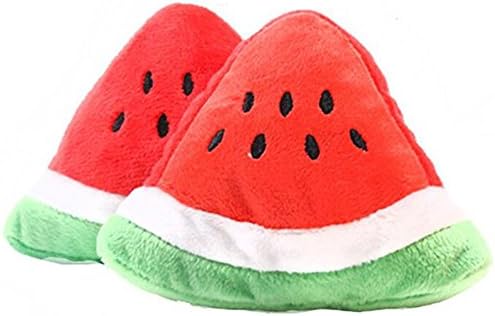 Pet Squeaky Toys Vegetables & Fruits Plush Dog or Cat Chew Toys for Puppies Small Dogs