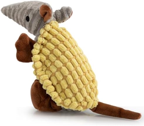 Hollypet Armadillo Squeaky Puppy Dog Toys for Small Medium Dogs, 8"