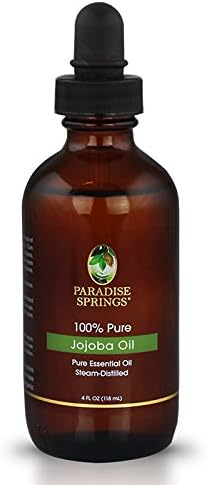 Paradise Springs Jojoba Oil 4 fl oz (120ml) | 100% Pure & Natural Jojoba Oil for Aromatherapy, Massage, Skin & Hair Care, Diffusers & Humidifiers
