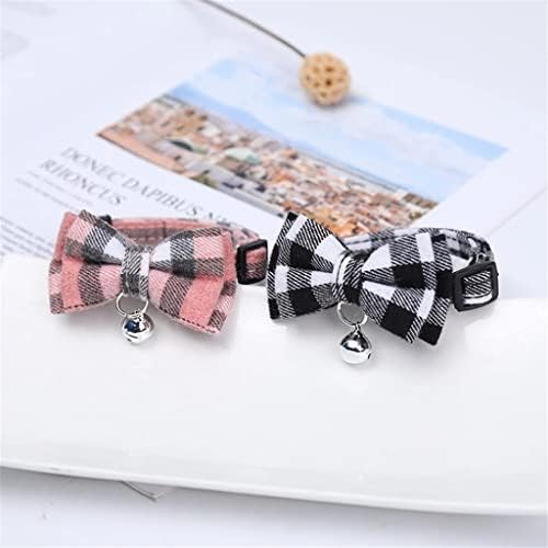 Colorful Plaid Grid Collars Cotton Striped Bowknot Bow Tie Puppy Small Dog Party Bandana Collar