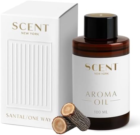 Scent New York Santal Aroma Essential Oils for Diffuser - Fragrance Aroma Oil for Diffuser Refill - Aromatherapy Room Fragrance - Home Scent 3.38 fl oz (100 ml)