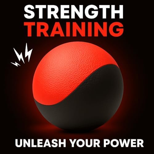 Squeaky Dog Toy – Durable Rubber Dog Ball for Medium & Large Dogs, Tough Interactive Fetch Toy for Chewers, Outdoor Training & Play Ball, Floating Water Play Gift.Red Black