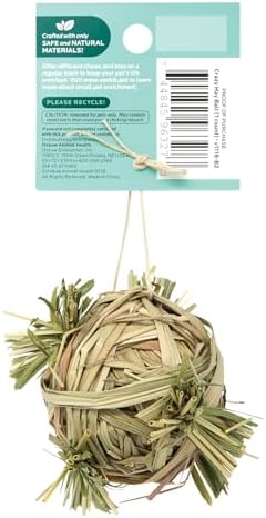 Oxbow Crazy Hay Ball, Rabbit & Guinea Pig Toys, Bunny Enrichment Toys