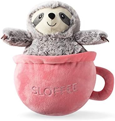 Fringe Studio Slown' Dwn for Summer Sloth Pet Toy, Sloffee (289377)
