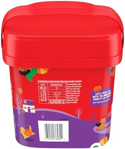 Milk-Bone Spooky Biscuits, Halloween Dog Treats, 24 Oz. Pail