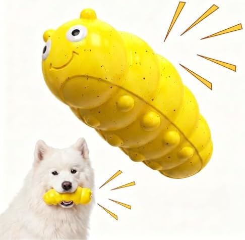 Squeaky Dog Chew Toys, Interactive Tough Indestructible Dog Toys for Aggressive Chewers, Medium to Large Dogs, Indoor & Outdoor Use