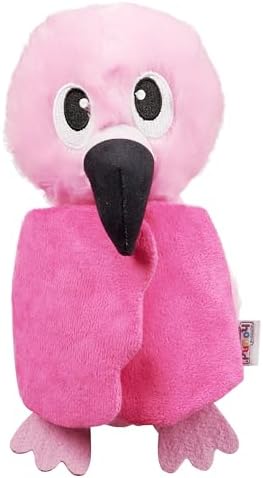 Outward Hound by Nina Ottosson Hide-Ablez Plush Dog Puzzle with Treat Ball, Flamingo, Pink
