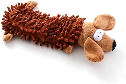 LECDOA Plush Squeaky Dog Toys, Soft Bite Resistant Chew Toys, Dog