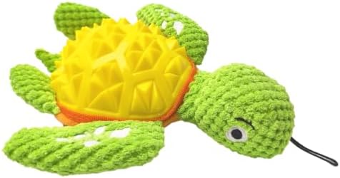 Squeaky Plush Turtle Dog Toy – Interactive Chew & Cuddle