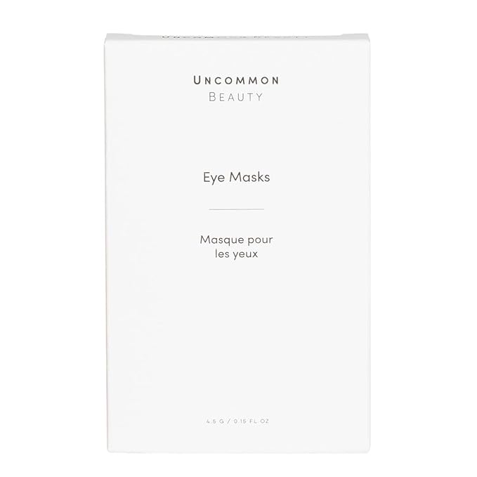 Uncommon Beauty Eye Masks - Anti-Aging, Softening, Smoothing and Depuffing Under Eye Masks for Eye Bags, Fine Lines, and Dark Circles - All Skin Types, Vegan, Cruelty Free, Set of 4